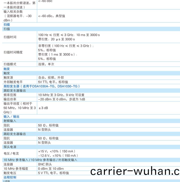 DSA1030 經(jing)濟(ji)型頻(pin)譜(pu)分(fen)析儀(yi)(圖6)