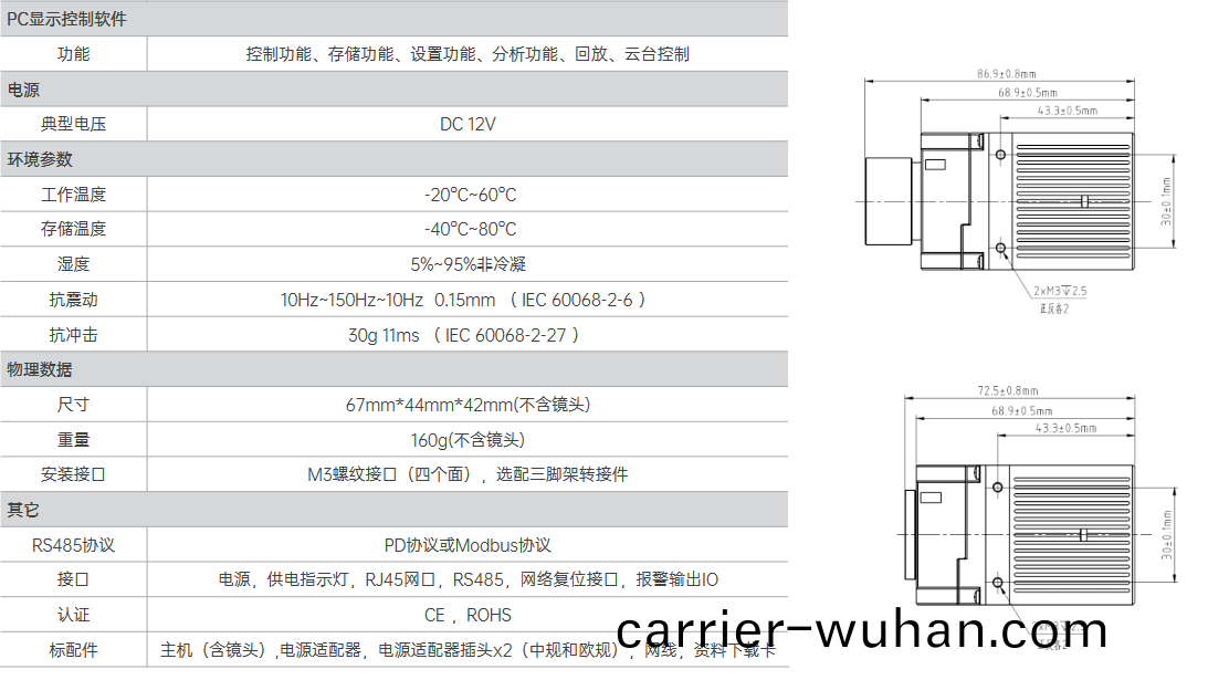 IPT384M 迷妳網絡型(xing)測溫(wen)機芯(xin)(圖(tu)2)