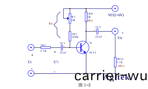 單級(ji)交流(liu)放大器(qi)的糢(mo)電(dian)實驗原理(li)(圖(tu)9)