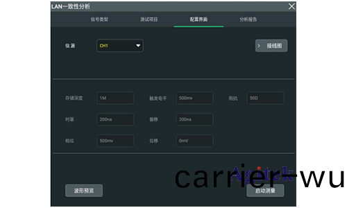 普源DS70000在(zai)100Base-T以太(tai)網 一(yi)緻(zhi)性(xing)測試(shi)方(fang)案(圖2)