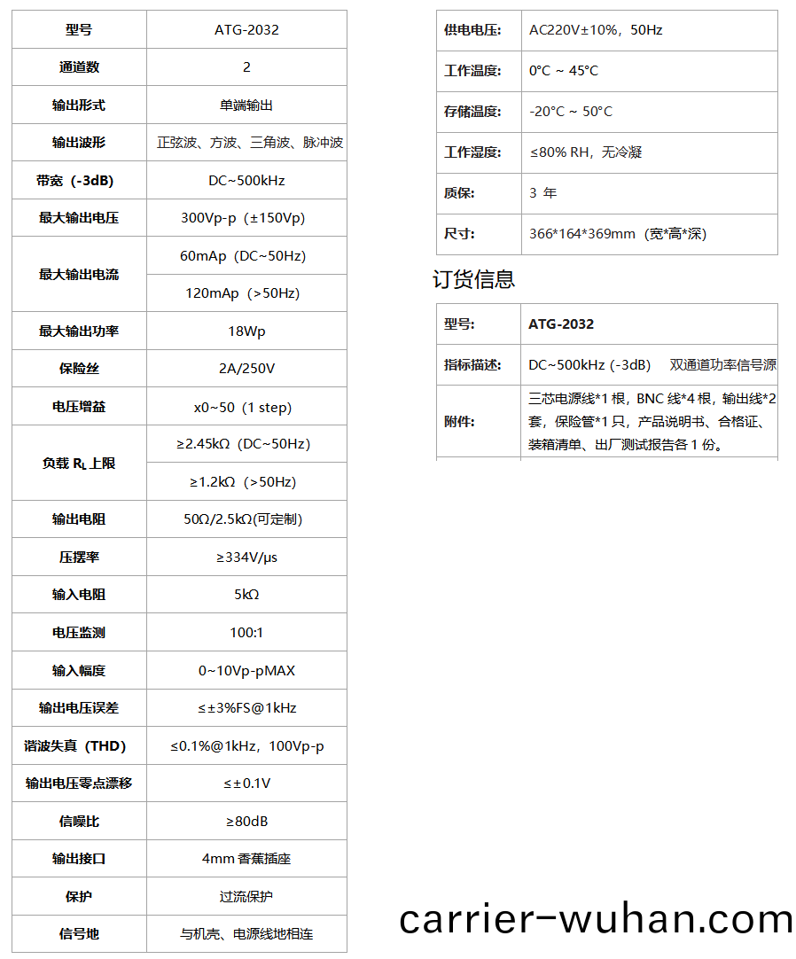 ATG-2032功率信(xin)號源(yuan)(圖1)