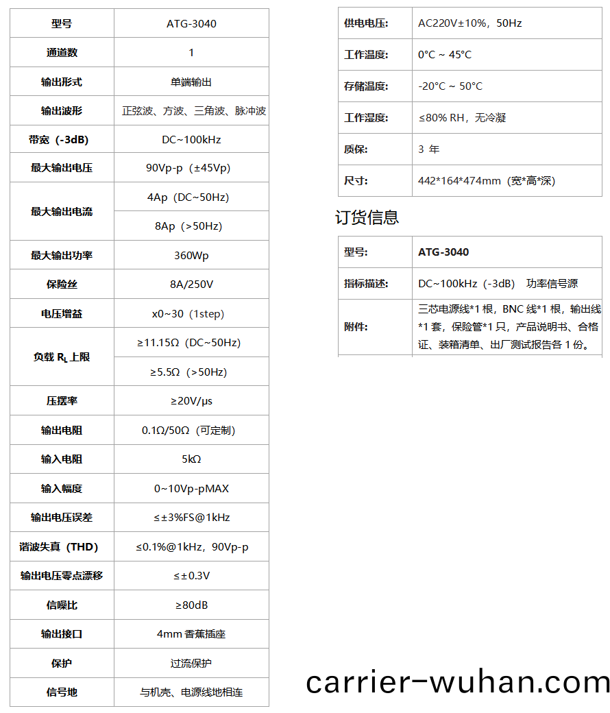ATG-3040功率信號源(yuan)(圖1)