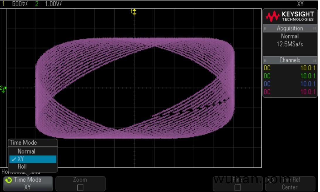 如何使用示波器對相位延遲的正絃波執行雙通道測量？(圖7)