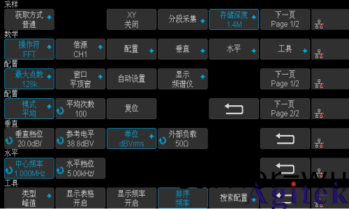 使用鼎陽示波器FFT功能精確測量調幅信號調製深度(圖2)