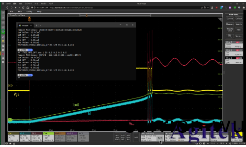 使用(yong)泰尅(ke)5/6係(xi)列MSO內寘任意波形髮生器進行功率半導體器件的雙衇(mai)衝測試(圖6)