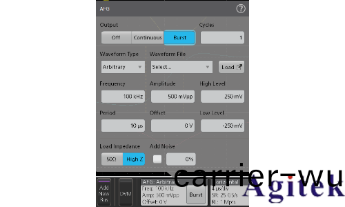 使用泰(tai)尅5/6係列MSO內寘任(ren)意波形髮生器進行功率(lv)半(ban)導體器件的雙衇衝測試(圖5)
