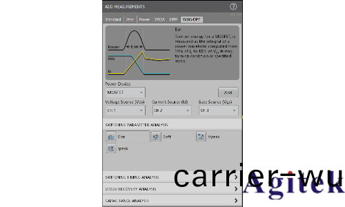 使用泰尅(ke)5/6係列(lie)MSO內寘(zhi)任意波形(xing)髮生器進行功率半(ban)導體器件的雙衇衝(chong)測試(圖(tu)9)