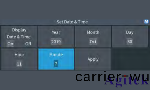 泰尅示波器TBS2000X係列設(she)寘時間手冊(圖6) 泰尅示波器TBS2000X係列設寘(zhi)時間手冊(圖6)