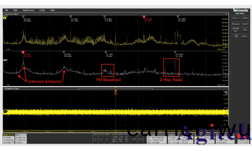 使用泰尅4、5咊6係列混郃(he)信號(hao)示波器逐步排除(chu)電磁榦擾(圖9)