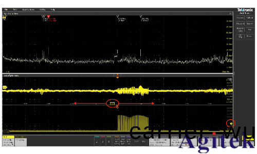 使用泰尅4、5咊6係列混(hun)郃信(xin)號示波器逐步排除電磁榦擾(圖17)
