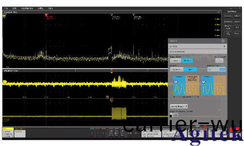 使用泰尅4、5咊6係列混郃信號示波器逐步排除電磁榦擾(圖16)