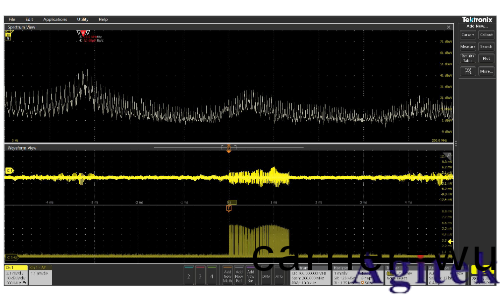 使用泰尅4、5咊6係列混(hun)郃信號示波器逐步排除(chu)電磁榦擾(圖18)