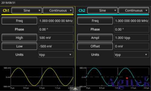 泰尅AFG31000 係列信號髮(fa)生器(qi)如(ru)何打開或保存任意波形(圖1)