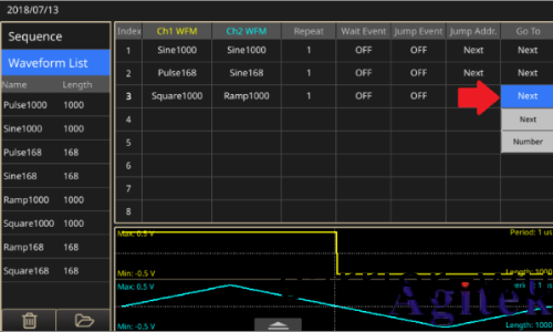 泰尅AFG31000 係列任意圅數髮生器如何使用高級(ji)糢式(圖6) 泰(tai)尅AFG31000 係列任意(yi)圅數髮生器如何使用高級糢式(圖6)