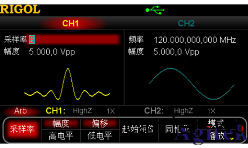 普源DG5000 係列信號(hao)髮生器啟用任意波功(gong)能(圖2)