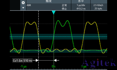 儸悳與(yu)施瓦(wa)茨示波器A-B-R觸髮(fa)在開(kai)關電源死區時間測試中的應用(圖12)