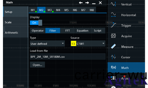 儸悳與施瓦茨RTO6係列示波(bo)器的自定(ding)義濾波器功能助(zhu)力電源紋波測試(圖3)