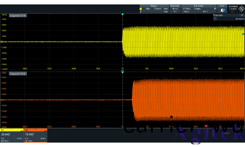 利用儸悳與(yu)施瓦茨示波器RTO6係(xi)列咊VSE輭件進行衇衝分析(圖(tu)9)